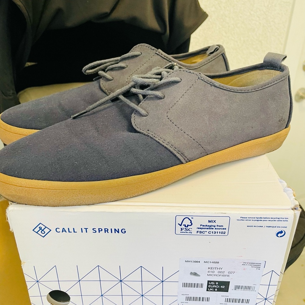 Call It Spring Men's Keithy Gray Casual Shoes